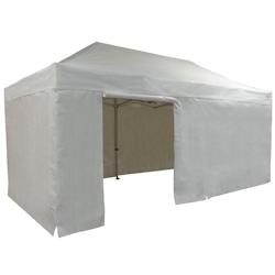 FRANCE BARNUMS Tente pliante PRO 4x8m pack côtés - 6 murs - ALU 55mm/PVC 580g Norme M2 - blanc - FRANCE-BARNUMS - blanc aluminium 260_0