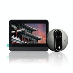 Interphone Vidéo WiFi Écran Couleur 4.3 Pouces 1080P Vision Nocturne Noir YONIS - noir 3615616948300_0