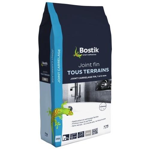 JOINT CARRELAGE - FIN - POUDRE - SOLS ET MURS - BLANC - 5 KG BOSTIK