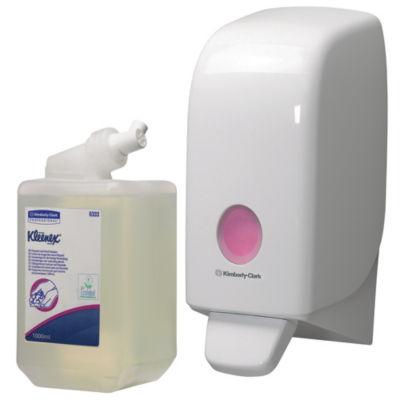 Kit distributeur savon Aquarius® et 6 cartouches 1 L crème de lavage Kleenex®_0