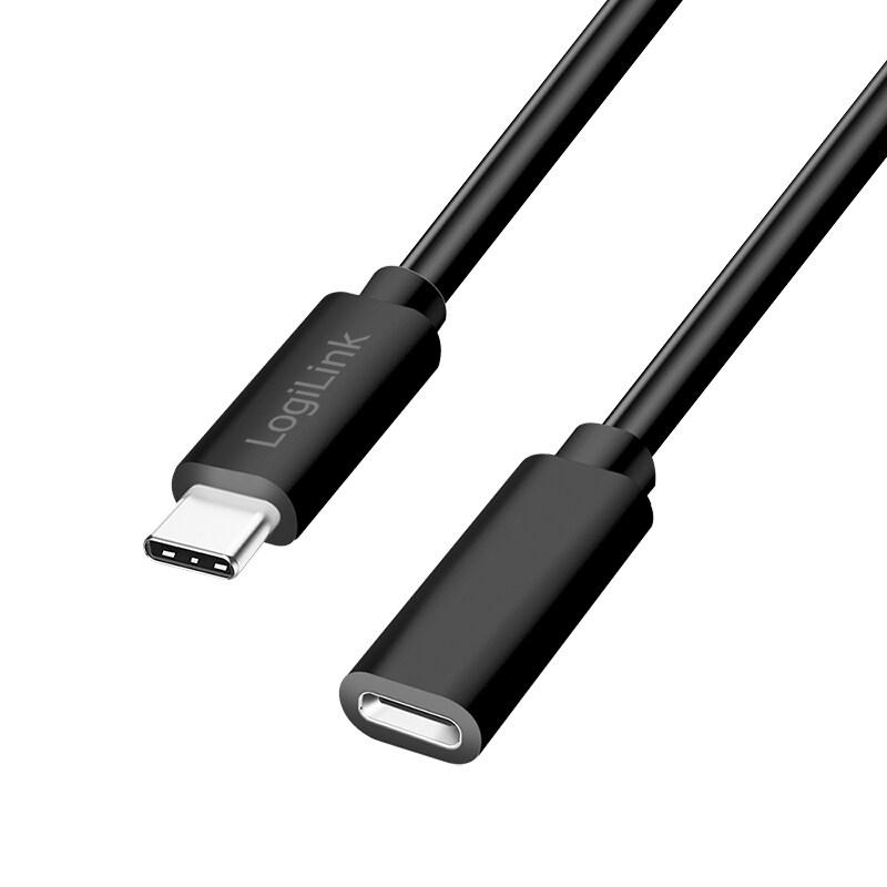 LogiLink Rallonge USB 2.0, 3 m, noir - noir 4052792074321_0
