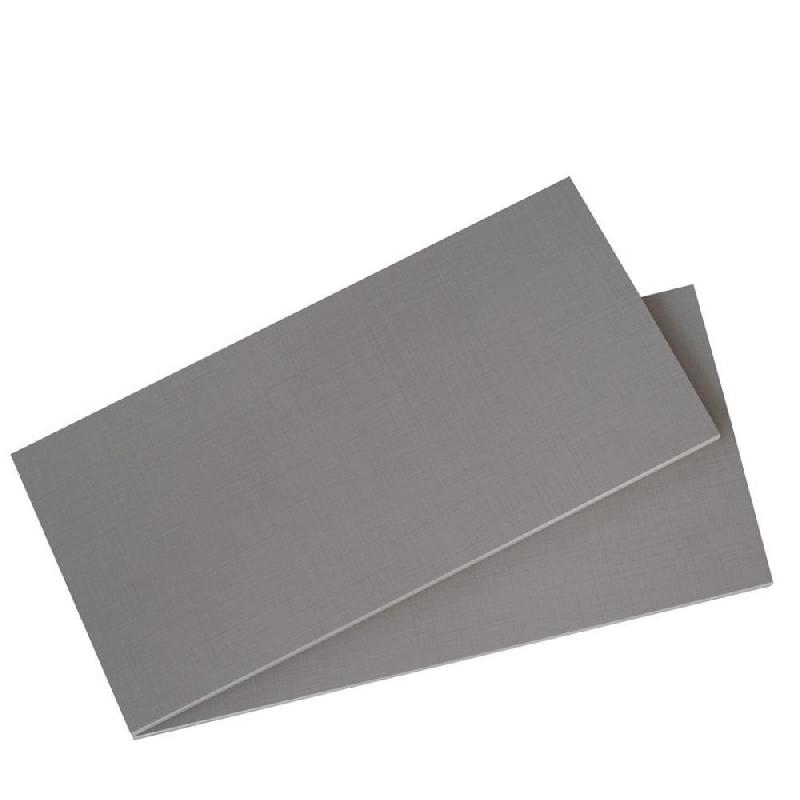 Lot de 2 tablettes Balios - L96 x P50 cm - Coloris gris - Structure en panneaux agglomérés_0