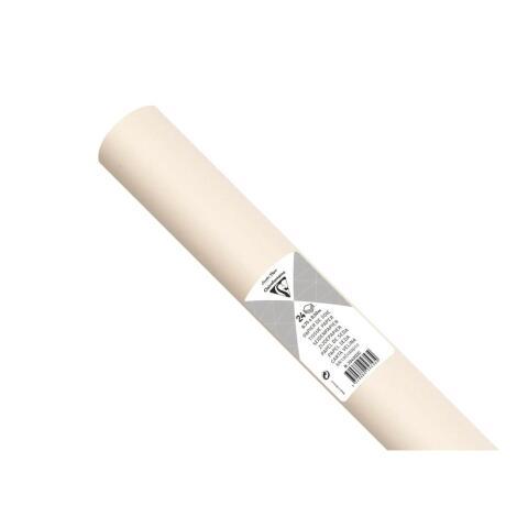 LOT DE 5 - PAPIER DE SOIE, ROULEAU DE 24 FEUILLES 18G/M2 AU FORMAT 50X75CM - IVOIRE