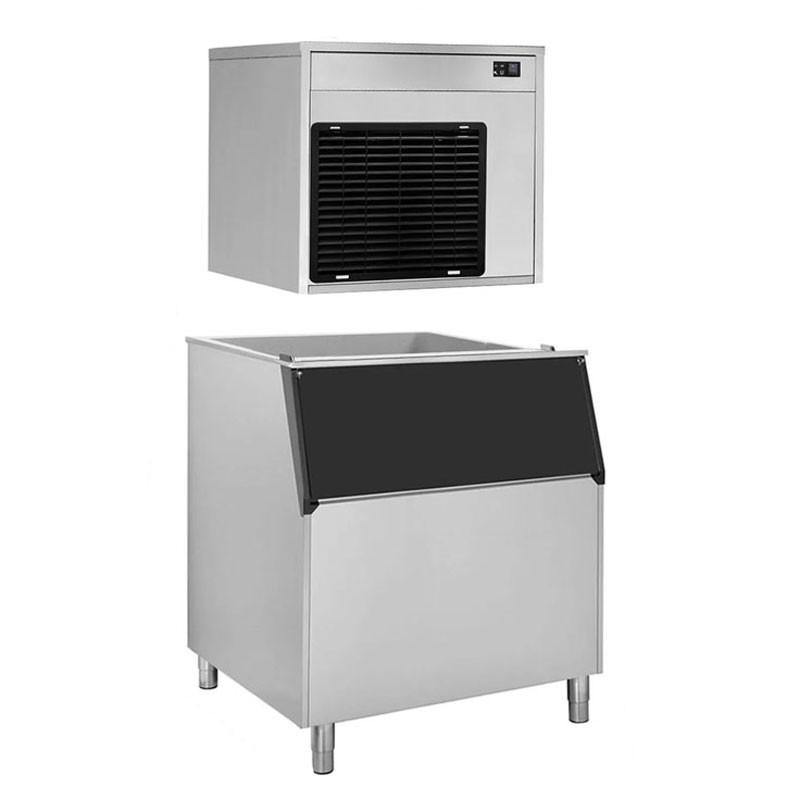Machine à paillettes de glace - 220 kg/24h avec bac à glaçons de 350 kg_0
