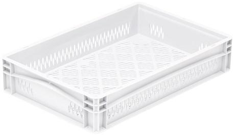 MATFER - CAGETTE EMPILABLE FOND ET CÔTÉ AJOURÉ BLANC - 140502