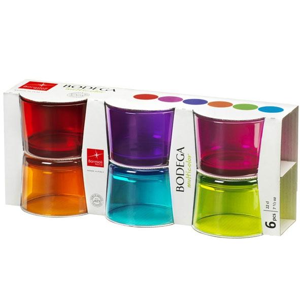 MINI VERRINE COLORÉE - VERRE BODEGA 20 CL - LOT DE 6 - BODEGA - BORMIOLI ROCCO