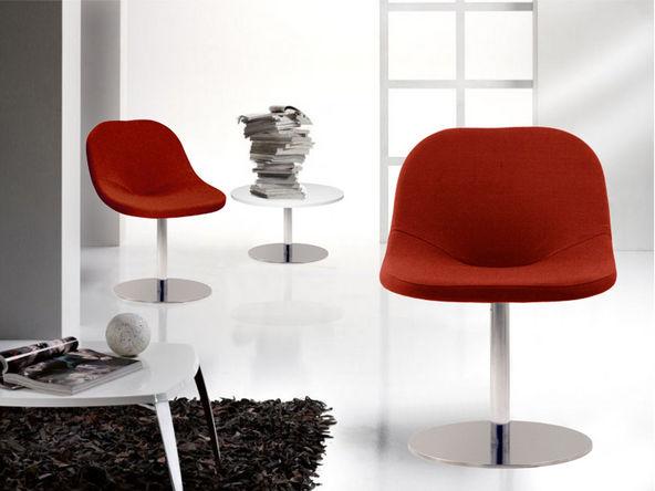 Chaise d'accueil Host en tissu_0