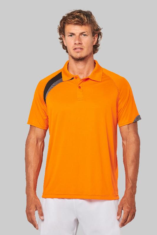 Polo de sport manches courtes unisexe - 100% polyester - Réf: PA457 - Marque: PROACT_0