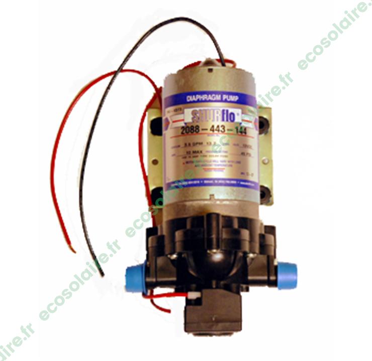 Pompe de surface solaire Deluxe 2088-443-144 12V Shurflo - autoamorçante et jusqu'à 13L/min_0