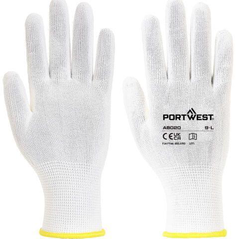 PORTWEST AB020 GANT D'ASSEMBLAGE (360 PAIRES) BLANC - TAILLE XL