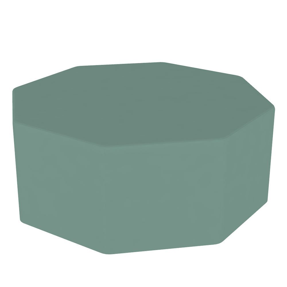 Pouf octogonal en tissu enduit PVC - 3 hauteurs disponibles - Feu M2 - Garantie 5 ans_1