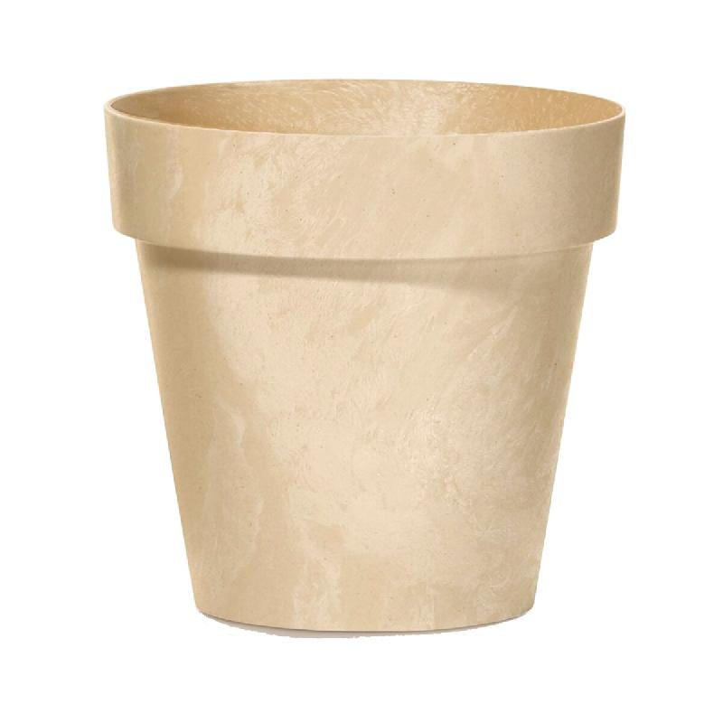 Prosperplast - Pot CUBE BETON EFFECT 0,6 L - 11x11x9,7 cm, crème - beige plastique polypropylène ZA3129_0