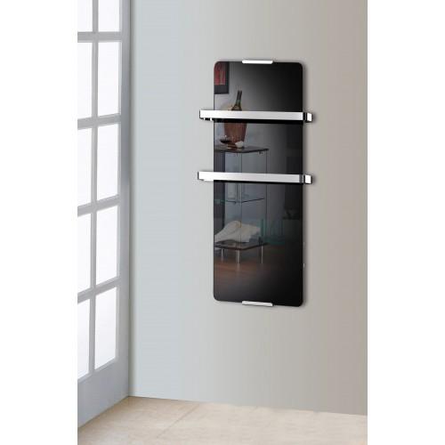 RADIATEUR SÈCHE SERVIETTE - 1200W - VERTICAL - NOIR CHEMIN' ARTE