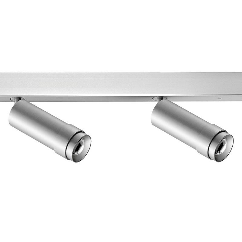 RIBAG VERTICO SPOT POUR PLAFOND 2 LAMPES 4.000K ALU