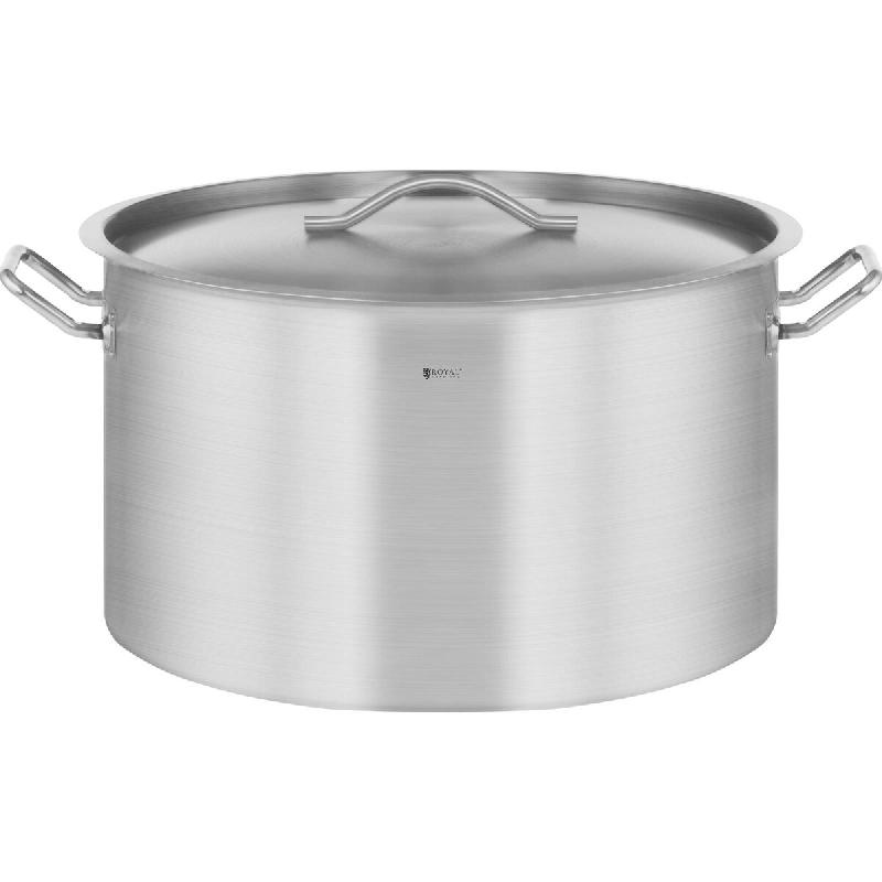 Royal Catering - Royal Catering Casserole Induction Fond Rapporté Sandwich Triple (59 L, Ø 50 cm, Avec Couvercle, Inox Aluminium) - argenté inox 42_0
