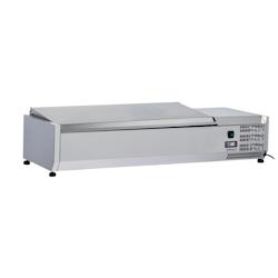 Saladette à poser 3 x GN 1/3 + 1 GN 1/2 avec couvercle CSAP313C Casselin - gris CSAP313C_0