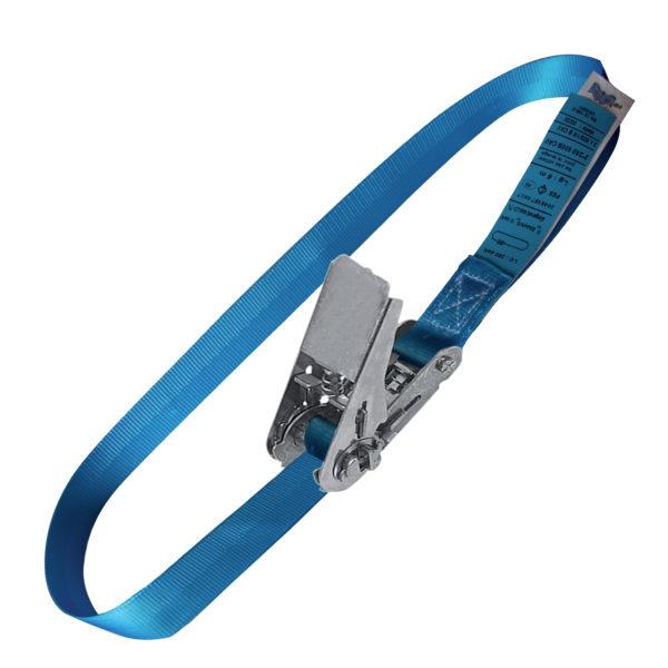 Sangle d'arrimage 25 mm avec tendeur à rochet - Tension 800 daN - Longueurs 3m et 5m_0