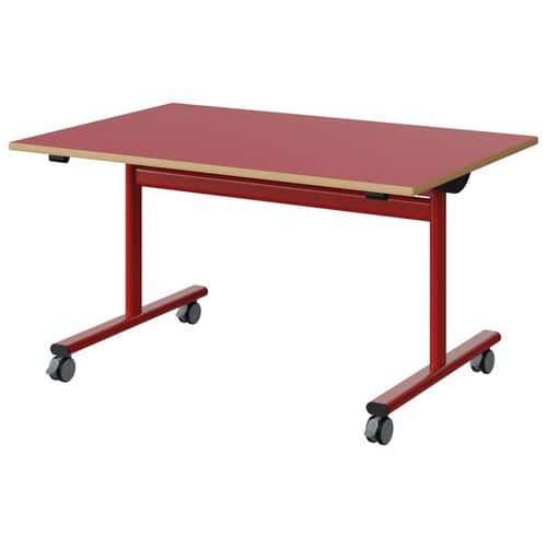 TABLE MALIBU RAB 120X80 T4 DL ST ALAISÉ ROUG U321/ROUGE 3020