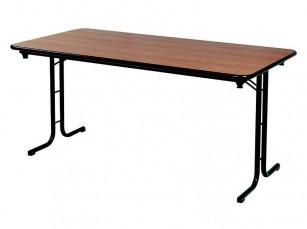 Table pliante rectangle robuste et légère - Plateau mélaminé stratifié - Garantie 3 ans_0