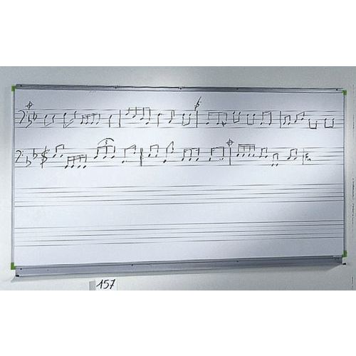 TABLEAU À PORTÉES MUSICALES CADRE ALUMINIUM ANODISÉ