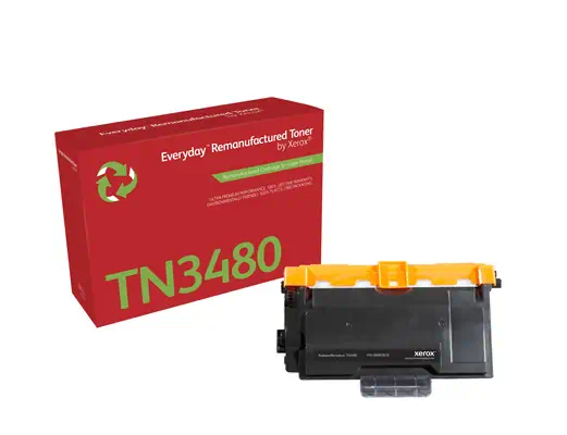 Toner remanufacturé Mono Everyday¢ de Xerox compatible avec Brother TN3480, Grande capacité_0