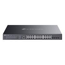 TP-Link Omada SG3428XMPP commutateur réseau Géré L2+ Gigabit Ethernet (10/100/1000) Connexion Ethernet, supportant l'alimentation via ce port (PoE) 1U Noir_0