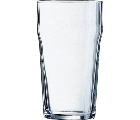 VERRE À BIÈRE EMPILABLE, 57 CL - REPÈRE DE REMPLISSAGE À 0,4 LITRE - ARCOROC NONIC