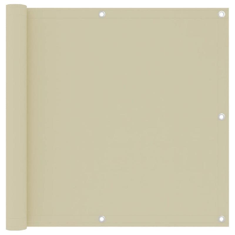 VidaXL Écran de balcon Crème 90x300 cm Tissu Oxford Modèle Climat - beige 134952_0