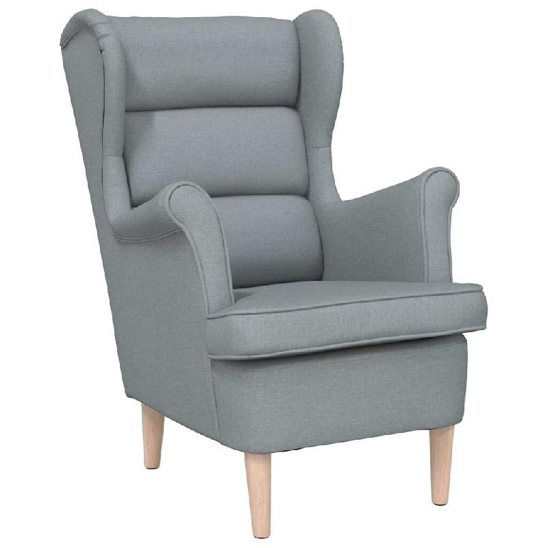 VidaXL Fauteuil gris clair 74x84x100 cm tissu Modèle Perveline - 4016895_0