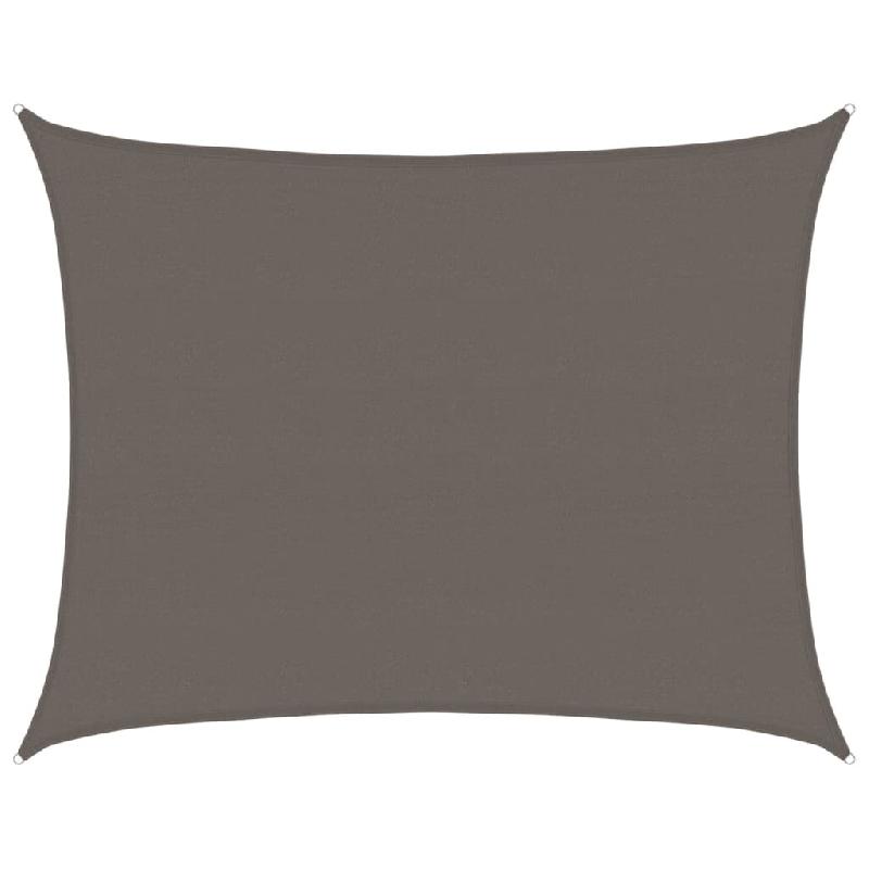 Voile d'ombrage 160 g/m² Anthracite 6x8 m PEHD Modèle Azur Horizon Plus - 311085_0
