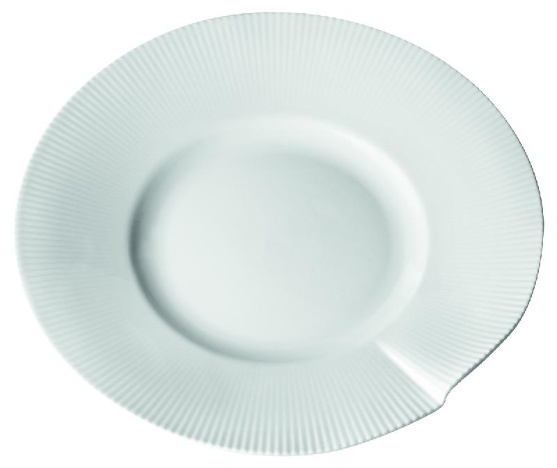 ASSIETTE PLATE ROND BLANC PORCELAINE Ø 25 CM CANOPEE PILLIVUYT