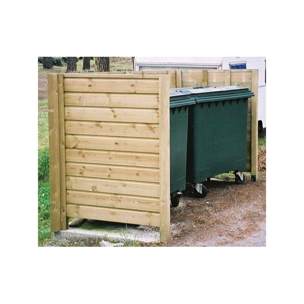 202648 - Abri poubelles et conteneurs 1001 Poubelles - L 140 cm - bois traité classe IV_0