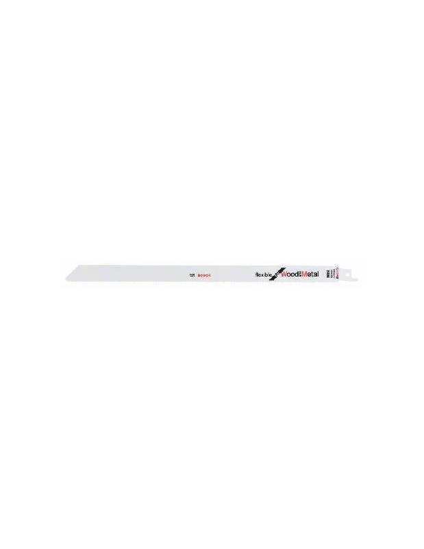 5 LAMES DE SCIE SABRE S 1222 VF FLEXIBLE FOR WOOD AND METAL 300MM - BOSCH - 2608656022
