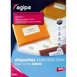 APLI-AGIPA BOÎTE DE 2100 ÉTIQUETTES ADRESSE LASER BLANCHES 70X42MM