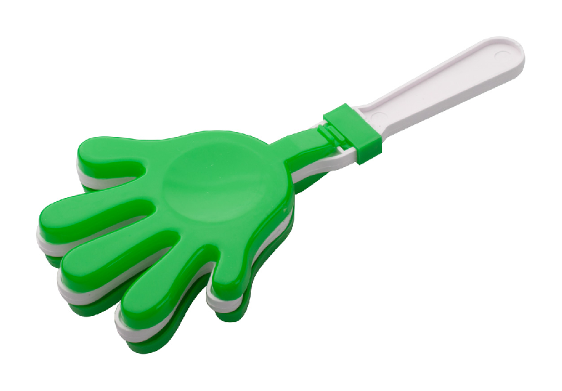 Applaudisseur en plastique - forme de main - couleur verte - 20g_0