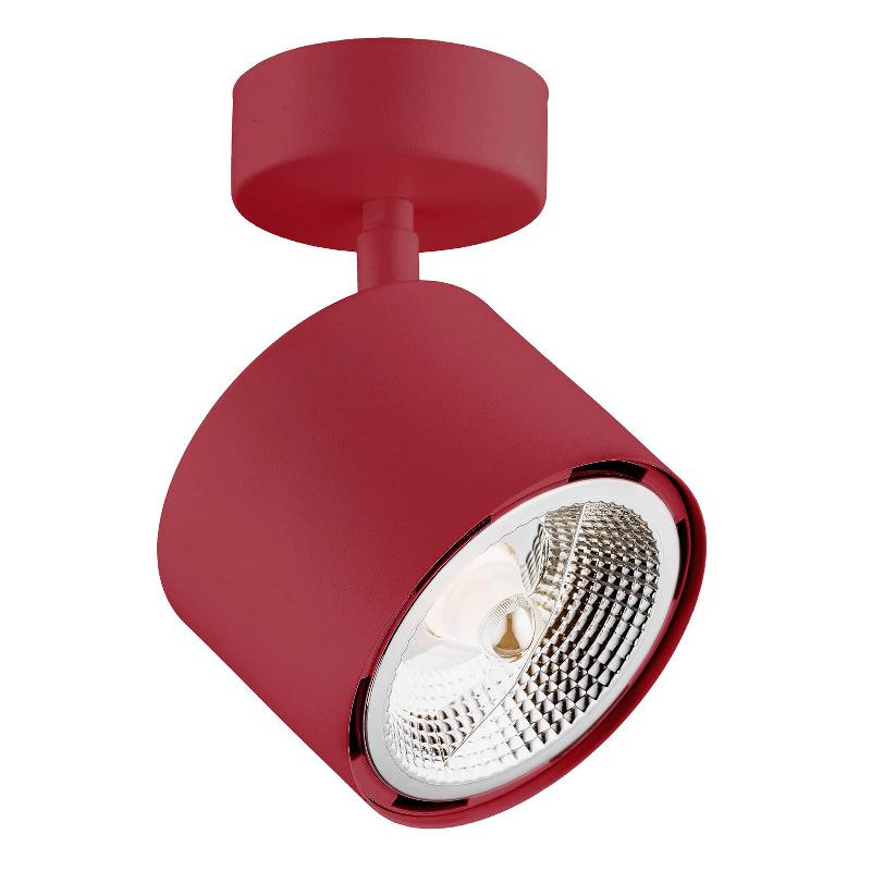 ARGON SPOT POUR PLAFOND CHLOE RÉGLABLE À 1 LAMPE, ROUGE