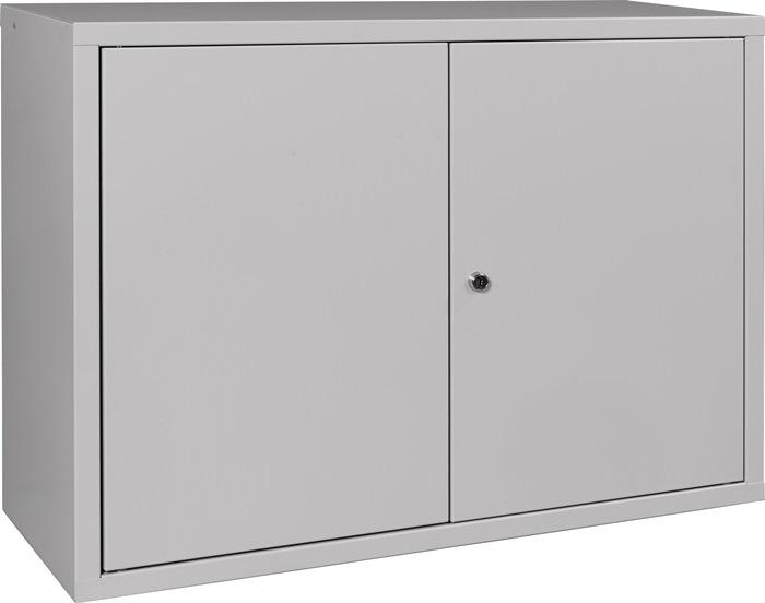 Armoire à  suspendre H600xl800xP300 mm tôle pleine, 1 fond tôle acier gris clair, RAL 7035/gris clair,RAL 7035_0
