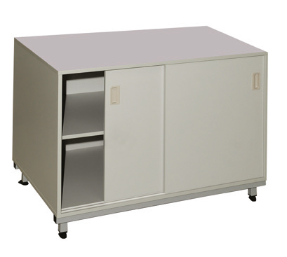 Bahut à portes coulissantes 1500 x 600 x 850 mm - Réf TRCB 5152 - BIOLAB - structure métallique renforcée_0