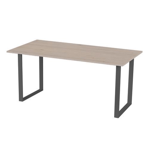 BUREAU SQUARE 140 X 80 X 75 CM DESIGN DROIT CHÊNE