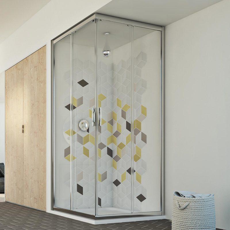 Cabine Douche 70x80 H198 Transparent Mod Evolution Idralite