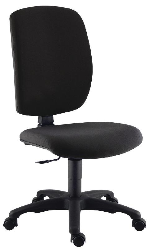 CHAISE DE BUREAU KAOLA DOSSIER HAUT COLORIS NOIR - MANUTAN COLLECTIVITÉS