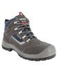 Chaussures de sécurité hautes en cuir croûte velours S1P SRC - coloris gris et bleu - normes EN ISO 20344 et EN ISO 20345_0