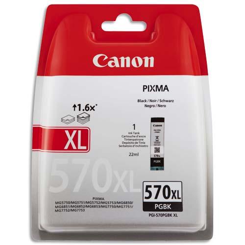 Canon cartouche jet d'encre PGI-570XL noir - Compatible avec imprimantes Pixma MG, TS et séries associées - Réf. 0318C001AA_0