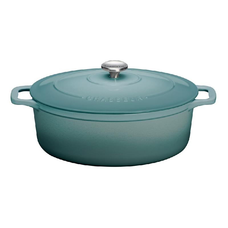 Cocotte ovale 29 cm Chasseur bleu 500 cl Ovale Fonte Chasseur 37x23 cm - bleu fonte 3244334729252_0