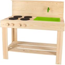 Cuisine d'été en bois pour enfants Cuisy Esschert Design - beige 8714982195457_0