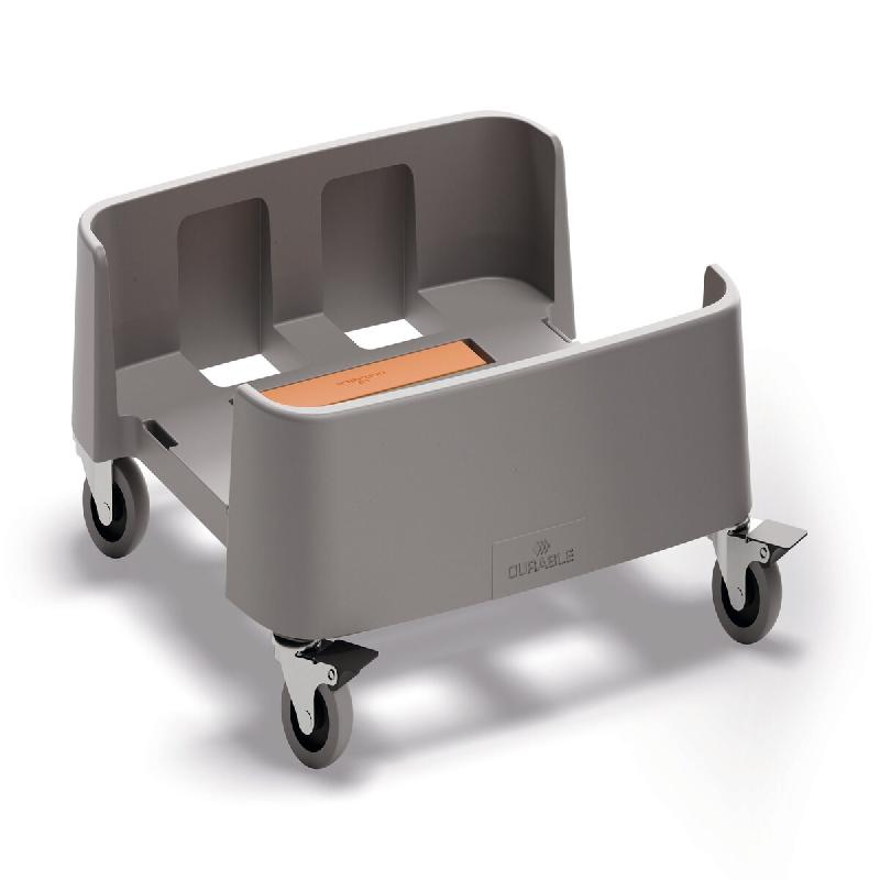 DURABLE Chariot DURABIN® 90L rPP - gris plastique 334137_0