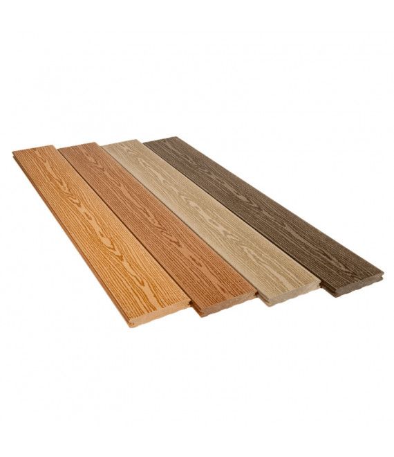 Lames de terrasses Élegance structurées - 23x138mm - longueur 4.00m - Rullier_0