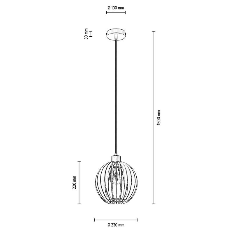 ENVOSTAR CLAY SUSPENSION EN CONTREPLAQUÉ DE BOULEAU Ø 23 CM