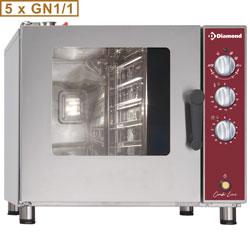 Four électrique vapeur/convection - DFV-511/P - 5 niveaux GN 1/1 - Chargement platines GN 1/3, 1/2, 2/3 et 1/1_0