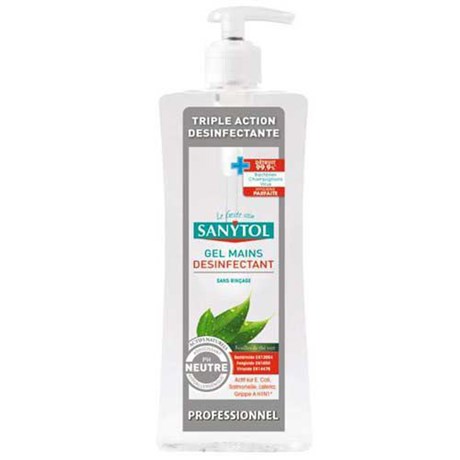 GEL DÉSINFECTANT POUR LES MAINS SANYTOL 500 ML